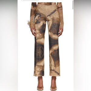 Jean Paul gautier exclusive print mesh pants